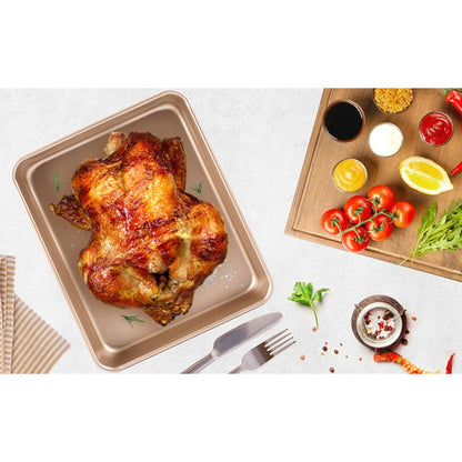 2-Pack Carbon Steel Baking Trays For Oven Rectangular Non-Stick Flat Bottom Baking Sheets For Cookies Cakes V1189-LWWAL-20260327-04502