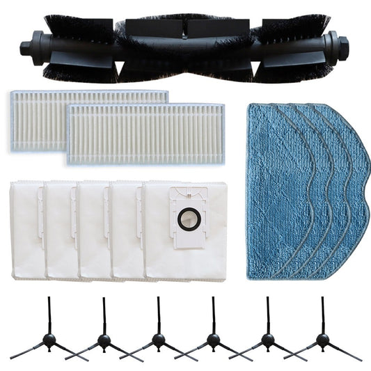 360 Botslab S8 Plus Vacuum Replacement Parts Kit With Main Brush Side Brushes Filters Mop Cloths And Dust V1189-LWWAL-20260327-04505