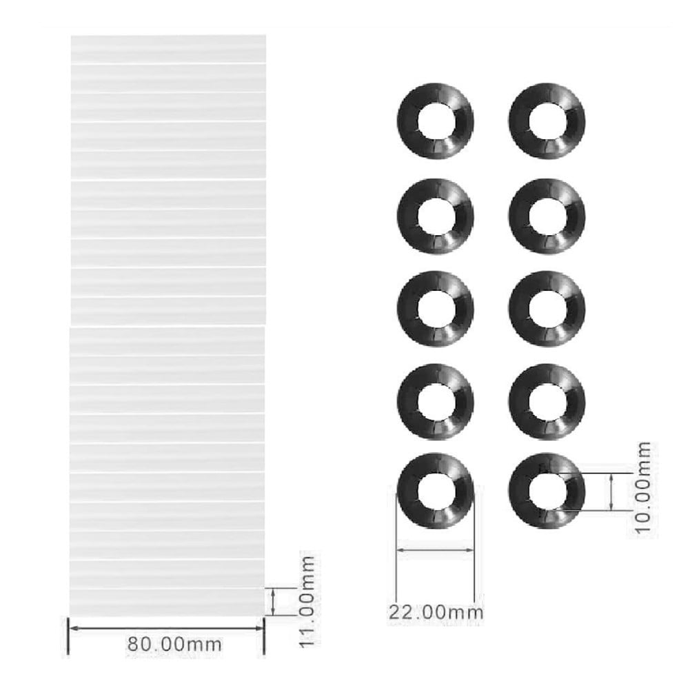 20Pcs 80Mm Garage Door Hinge Roller Sleeves With Bearings Plastic Abs Quiet Roller Replacement Parts For V1189-LWWAL-20260327-04521