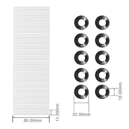20Pcs 80Mm Garage Door Hinge Roller Sleeves With Bearings Plastic Abs Quiet Roller Replacement Parts For V1189-LWWAL-20260327-04521