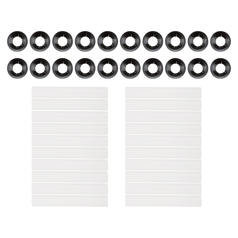 20Pcs 80Mm Garage Door Hinge Roller Sleeves With Bearings Plastic Abs Quiet Roller Replacement Parts For V1189-LWWAL-20260327-04521