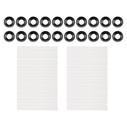 20Pcs 80Mm Garage Door Hinge Roller Sleeves With Bearings Plastic Abs Quiet Roller Replacement Parts For V1189-LWWAL-20260327-04521