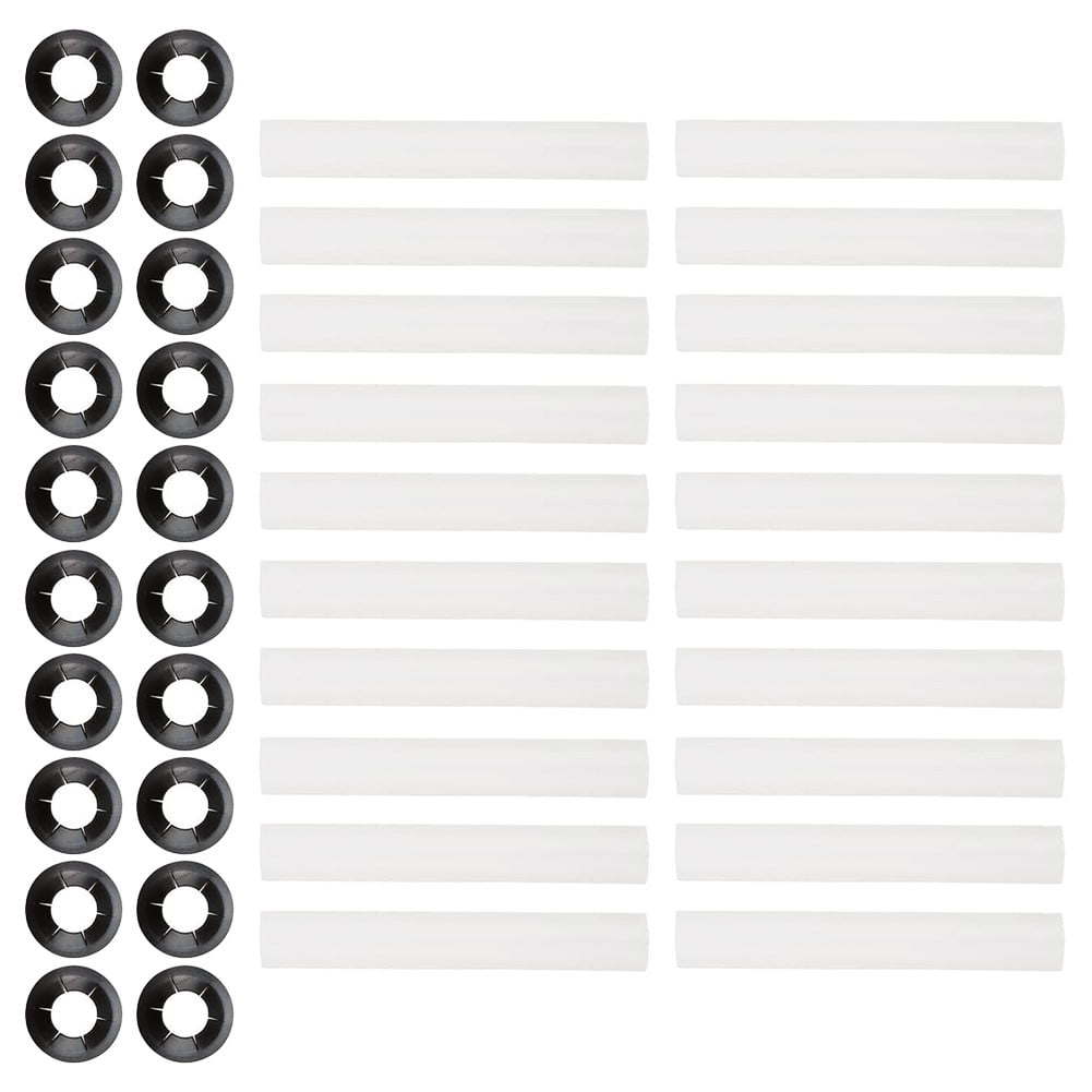 20Pcs 80Mm Garage Door Hinge Roller Sleeves With Bearings Plastic Abs Quiet Roller Replacement Parts For V1189-LWWAL-20260327-04521