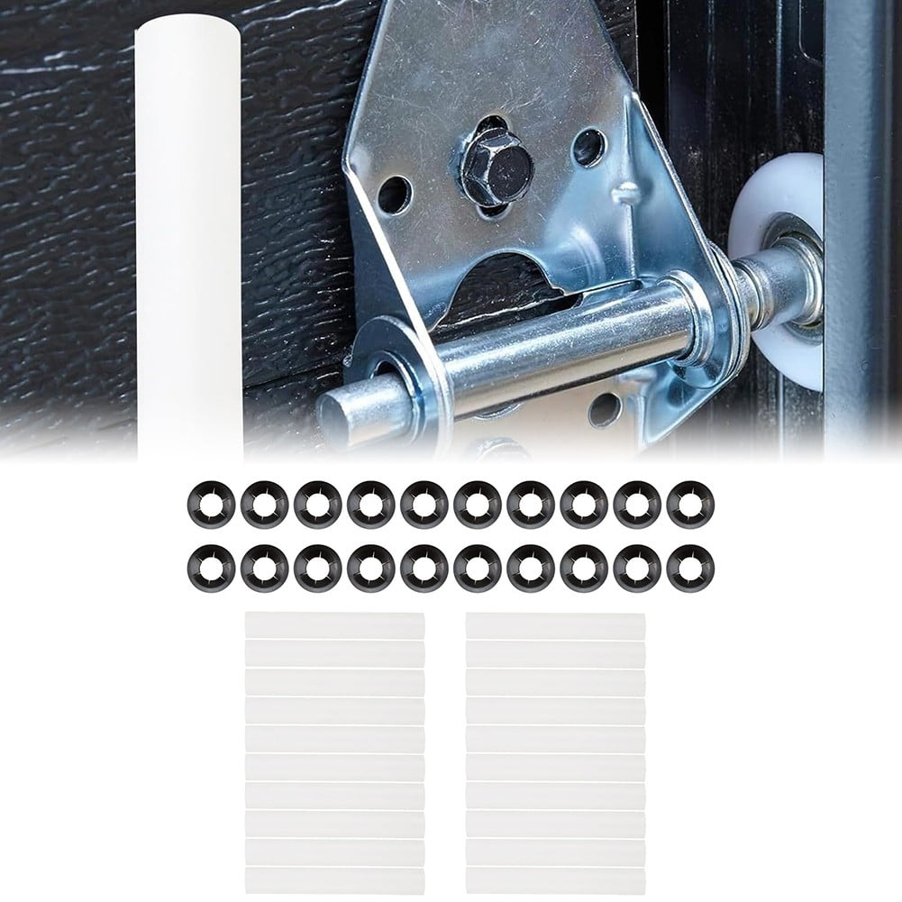 20Pcs 80Mm Garage Door Hinge Roller Sleeves With Bearings Plastic Abs Quiet Roller Replacement Parts For V1189-LWWAL-20260327-04521