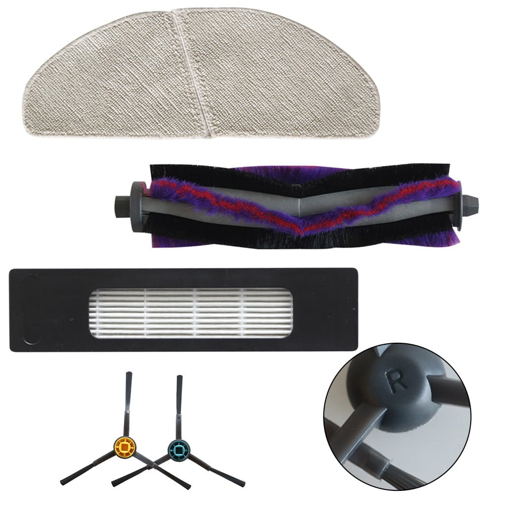 Eureka Ner800 Robot Vacuum Replacement Parts Kit With Main Brush Side Brushes Filters And Mop Cloths For V1189-LWWAL-20260327-04525