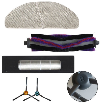 Eureka Ner800 Robot Vacuum Replacement Parts Kit With Main Brush Side Brushes Filters And Mop Cloths For V1189-LWWAL-20260327-04525