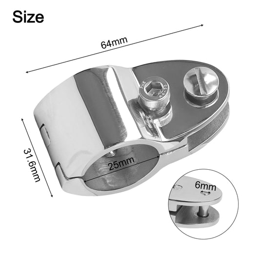 316 Stainless Steel Bimini Top Hinged Jaw Slide Rail Mount For 1 Inch Marine Tubing Accessories Boat Hardware V1189-LWWAL-20260327-04542