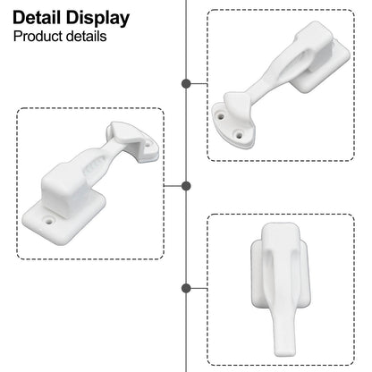Nylon Rv Cabinet Latch Lock For Camper Trailer Boat Easy Install Secure Door Catch Holder White Black Travel V1189-LWWAL-20260327-04556