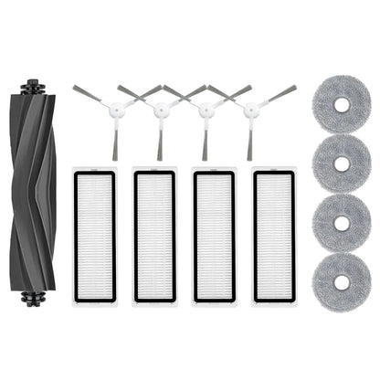 Robotic Vacuum Cleaner Parts Kit For L10 & L10S Pro - Main Brush 4 Side Brushes 4 Filters & 4 Mop Cloths V1189-LWWAL-20260327-04563
