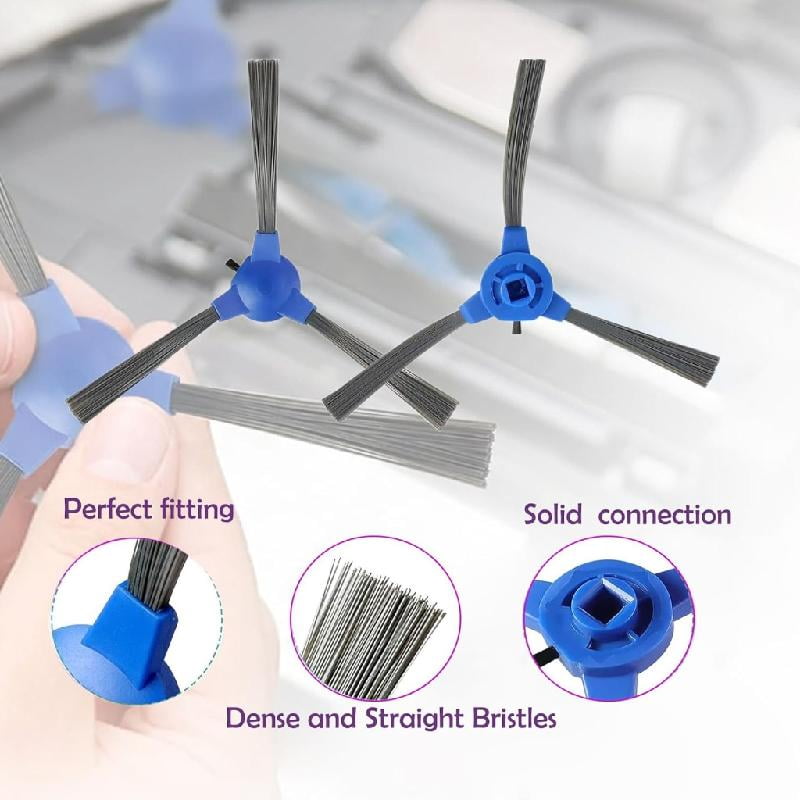JZROCKER 10 Pack Replacement Side Brushes Tool Easy Installation Sweeper Part Suitable for 11S 30C Robot V1189-LWWAL-20260327-04571