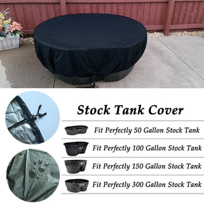 210D Oxford Fabric Stock Tank Cover Oval Ice Bath Cover Gallon Basin Waterproof Drawstring Pool Protector V1189-LWWAL-20260327-04572