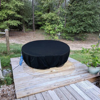 210D Oxford Fabric Stock Tank Cover Oval Ice Bath Cover Gallon Basin Waterproof Drawstring Pool Protector V1189-LWWAL-20260327-04572