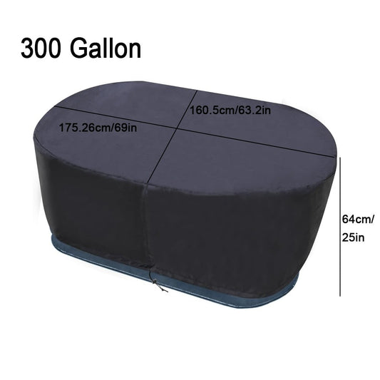 210D Oxford Fabric Stock Tank Cover Oval Ice Bath Cover Gallon Basin Waterproof Drawstring Pool Protector V1189-LWWAL-20260327-04573