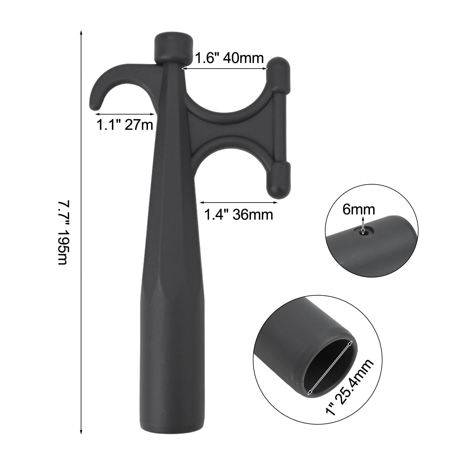 Nylon Boat Hook Extension Rod Hook Anti-Rust Boat Hook For Mooring Yacht Kayak V1189-LWWAL-20260327-04577