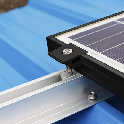 Solar Panel Adjustable Bracket Clamp Wide Photovoltaic Support Fixing PV End Clamps Mounting 30mm/35mm 10X V1189-LWWAL-20260327-04612