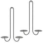 2 pc Wall Mounted Hanging Candle Holder Candlestick Sconces Black Wall Decor V1189-LWWAL-20260327-04613