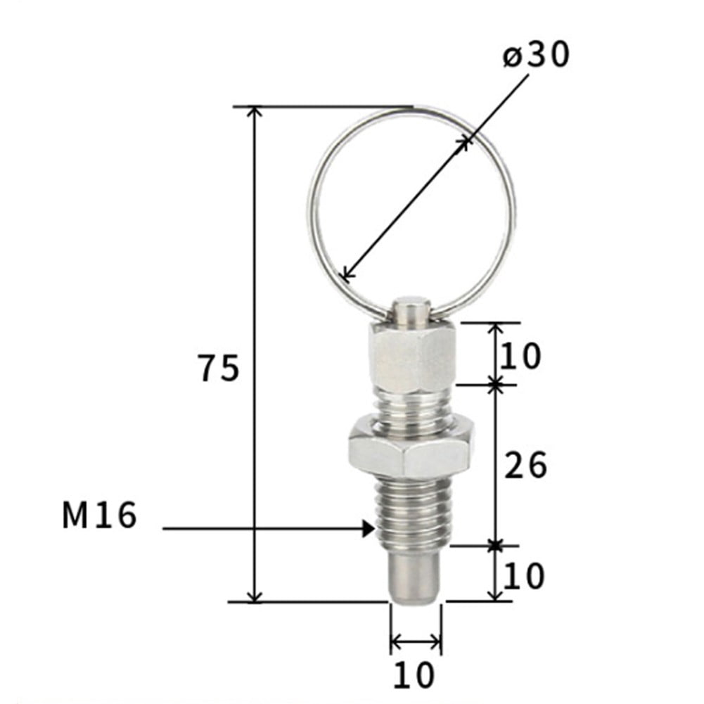 PASILI Stainless Steel Pull Ring Quick Release Pin Spring Gym Lock Pin 6/8/10/12/16Mm M6*34.5 V1189-LWWAL-20260327-04617