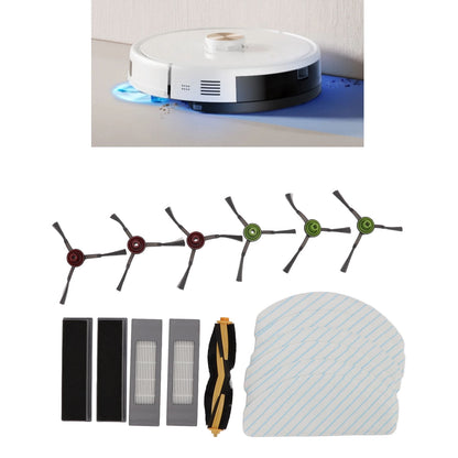 Sweeper Replacement Accessories Kit, Robot Cleaner Main Side Brush Durable For Home V1189-LWWAL-20260327-04619