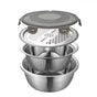 4 Pcs Kitchen Mixing Bowls with Grater Lid Stainless Steel Construction V1189-LWWAL-20260327-04661