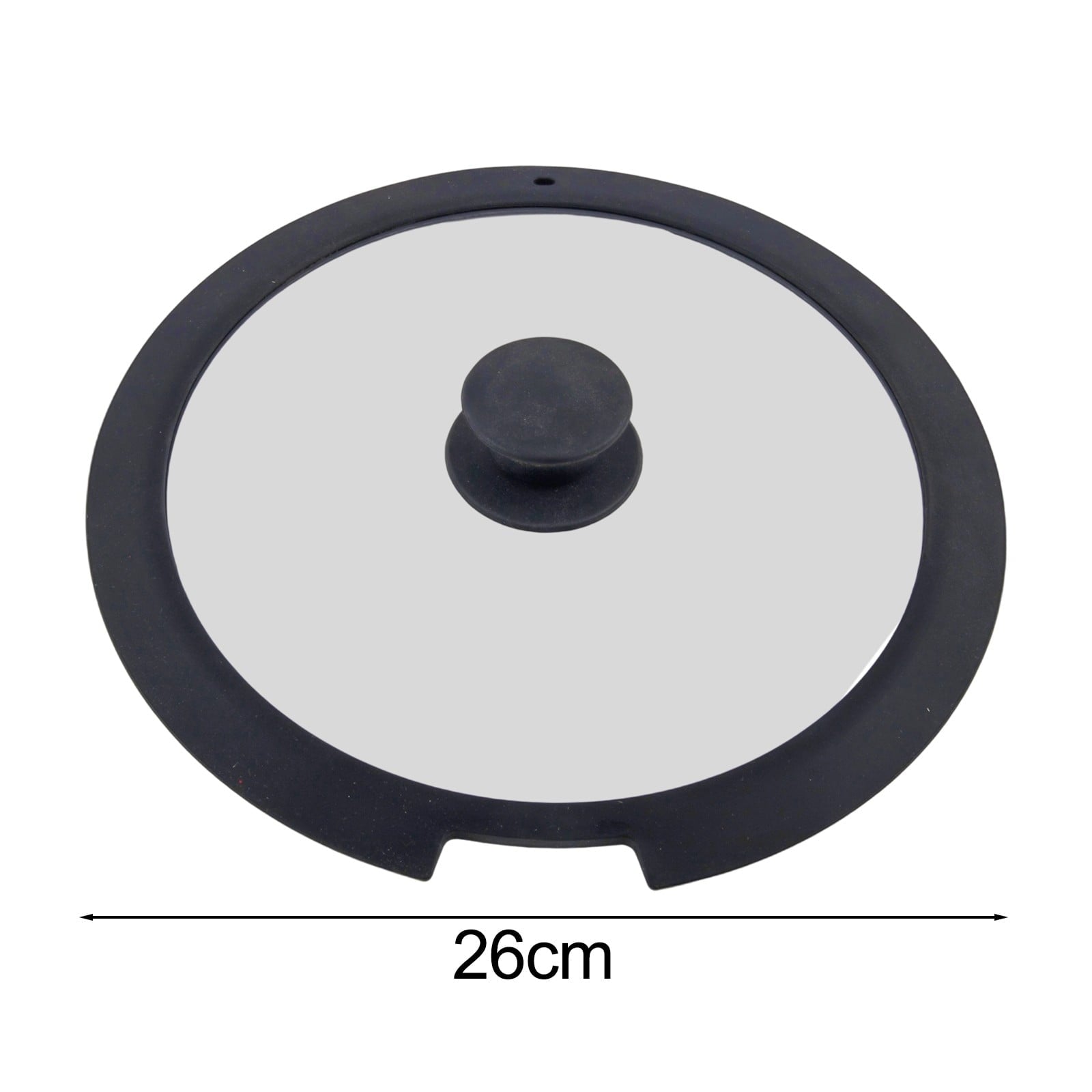 Sleek Black White Silicone Lids Available in Size Range of 18cm to 26cm B 20CM A 26CM V1189-LWWAL-20260327-04674