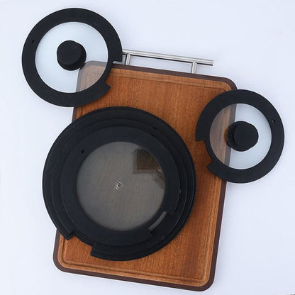 Sleek Black White Silicone Lids Available in Size Range of 18cm to 26cm B 20CM V1189-LWWAL-20260327-04675