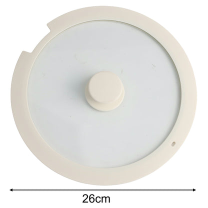 Sleek Black White Silicone Lids Available in Size Range of 18cm to 26cm B 20CM B 26CM V1189-LWWAL-20260327-04676