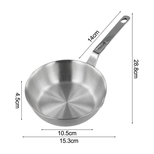 Compact Stainless Steel Sauce Pan Mini Egg Skillet for Easy Cooking and Pouring Suitable for Gas and V1189-LWWAL-20260327-04679