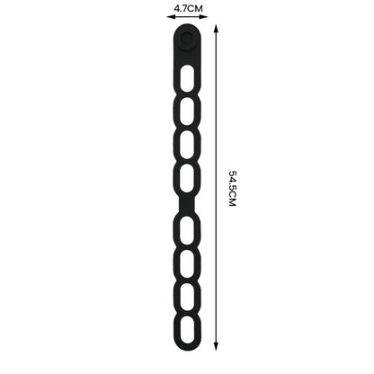 4 Pcs Silicone Latch Strap Tie for Slow Cooker Lid Lunch Box Bundling Organizing Black V1189-LWWAL-20260327-04687