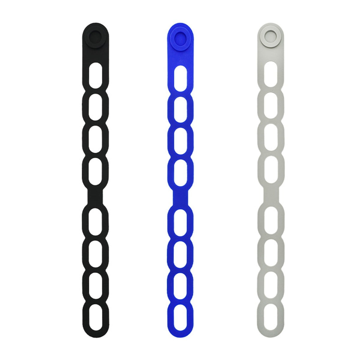 4 Pcs Silicone Latch Strap Tie for Slow Cooker Lid Lunch Box Bundling Organizing Black V1189-LWWAL-20260327-04687