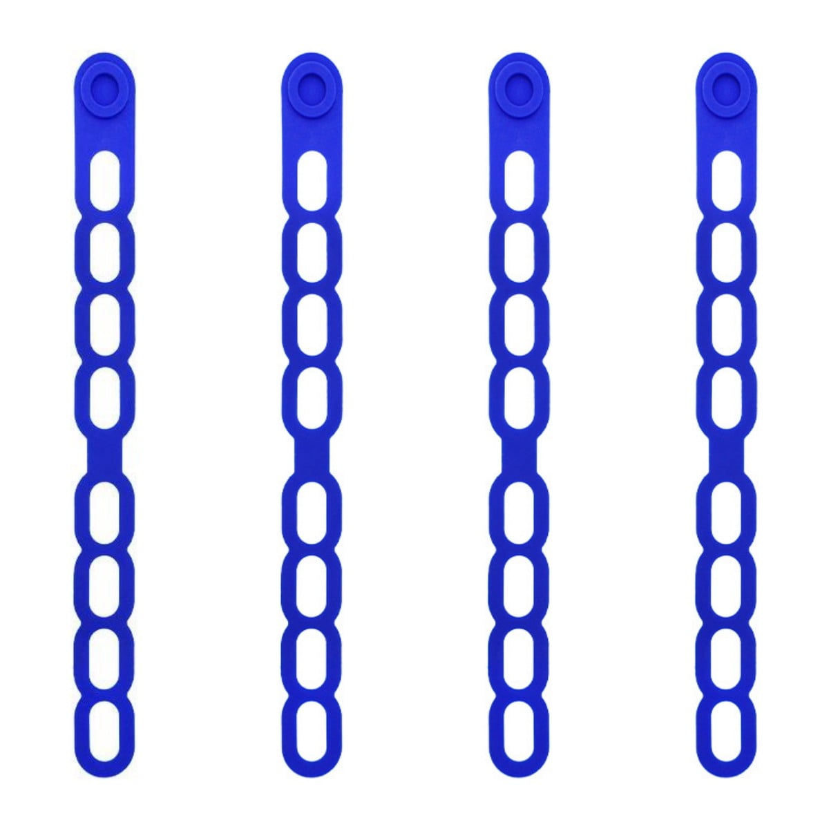 4 Pcs Silicone Latch Strap Tie for Slow Cooker Lid Lunch Box Bundling Organizing Black Blue V1189-LWWAL-20260327-04688