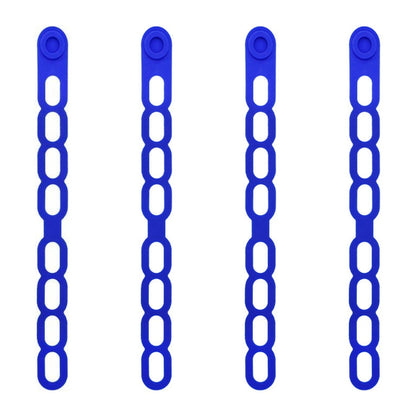 4 Pcs Silicone Latch Strap Tie for Slow Cooker Lid Lunch Box Bundling Organizing Black Blue V1189-LWWAL-20260327-04688