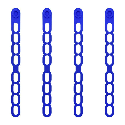 4 Pcs Silicone Latch Strap Tie for Slow Cooker Lid Lunch Box Bundling Organizing Black Blue V1189-LWWAL-20260327-04688