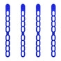 4 Pcs Silicone Latch Strap Tie for Slow Cooker Lid Lunch Box Bundling Organizing Black Blue V1189-LWWAL-20260327-04688