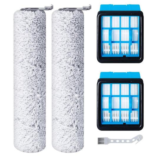 Vacuum Cleaner Roller For Brush and Filter for Bissell For CrossWave 3912N 4046 Essential Cleaning Kit with 2 V1189-LWWAL-20260327-04721