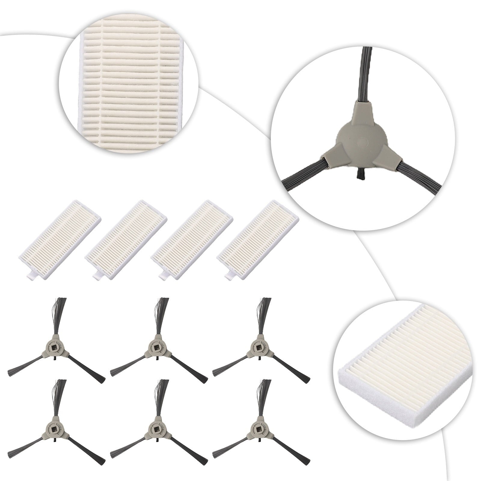 Replacement Side Brush Filter for ROPVACNIC A1 Robot Vacuum Cleaner Accessories A V1189-LWWAL-20260327-04734
