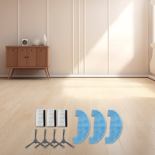 Complete Set of Replacement Accessories for Loorow AT800 3In1 Robot Vacuum Includes Brushes and Mop Pads for V1189-LWWAL-20260327-04752