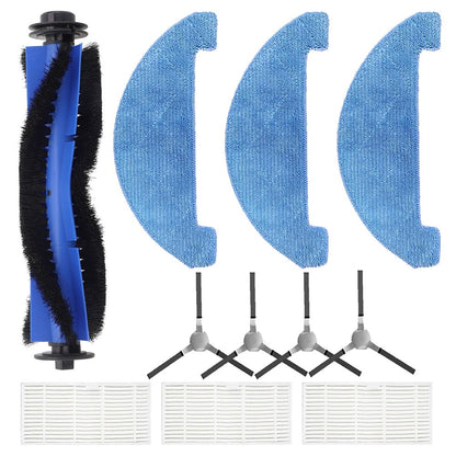 Complete Set of Replacement Accessories for Loorow AT800 3In1 Robot Vacuum Includes Brushes and Mop Pads for V1189-LWWAL-20260327-04752