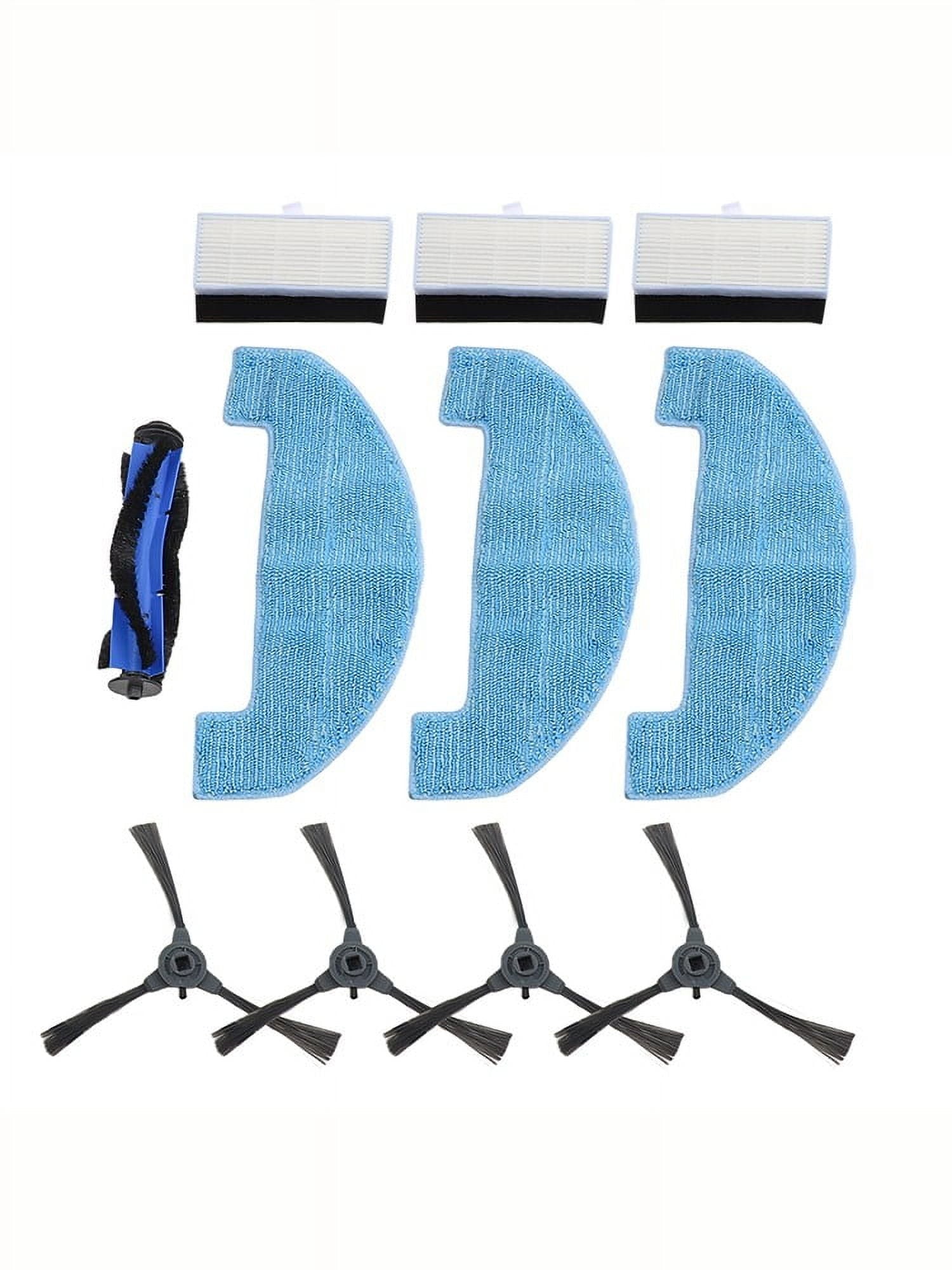 Complete Set of Replacement Accessories for Loorow AT800 3In1 Robot Vacuum Includes Brushes and Mop Pads for V1189-LWWAL-20260327-04752