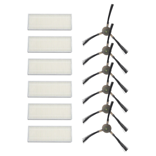 Upgrade Your Cleaning Experience with Replacement Filters and Side Brushes for EICOBOT R20 Robot Vacuum V1189-LWWAL-20260327-04753