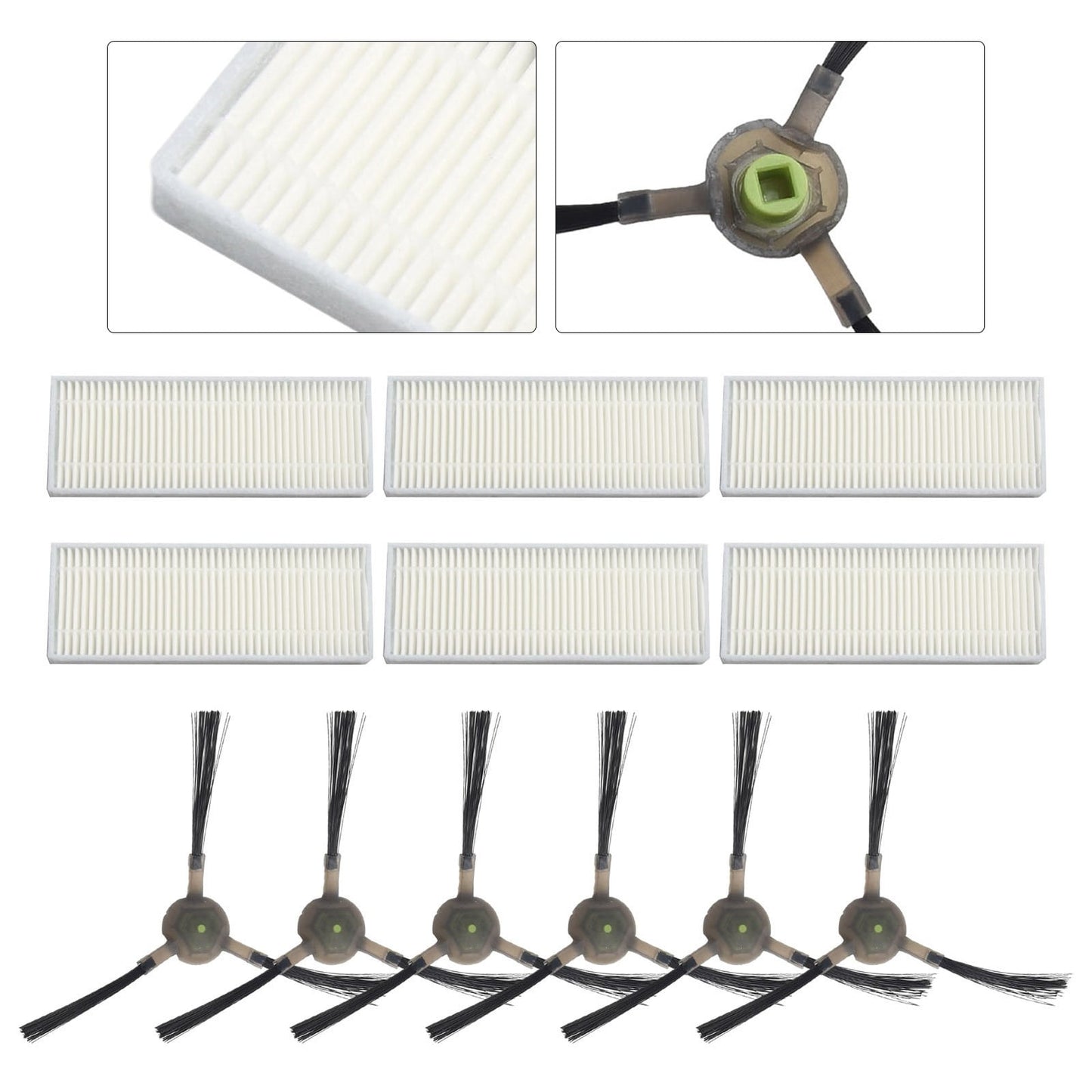 Upgrade Your Cleaning Experience with Replacement Filters and Side Brushes for EICOBOT R20 Robot Vacuum V1189-LWWAL-20260327-04753