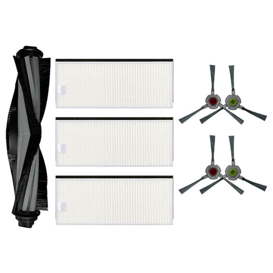 For Ecovacs DEEBOT Buddy Pack U2 Robot Filters, Main Brush & Side Brushes For Hard Floor Carpet Pet Hair V1189-LWWAL-20260327-04764