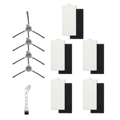 5pcs Filters With 4pcs Side Brush For Lefant M1/M2 Pro Robot Vacuum Cleaner Cleaning Brush Replacement V1189-LWWAL-20260327-04779