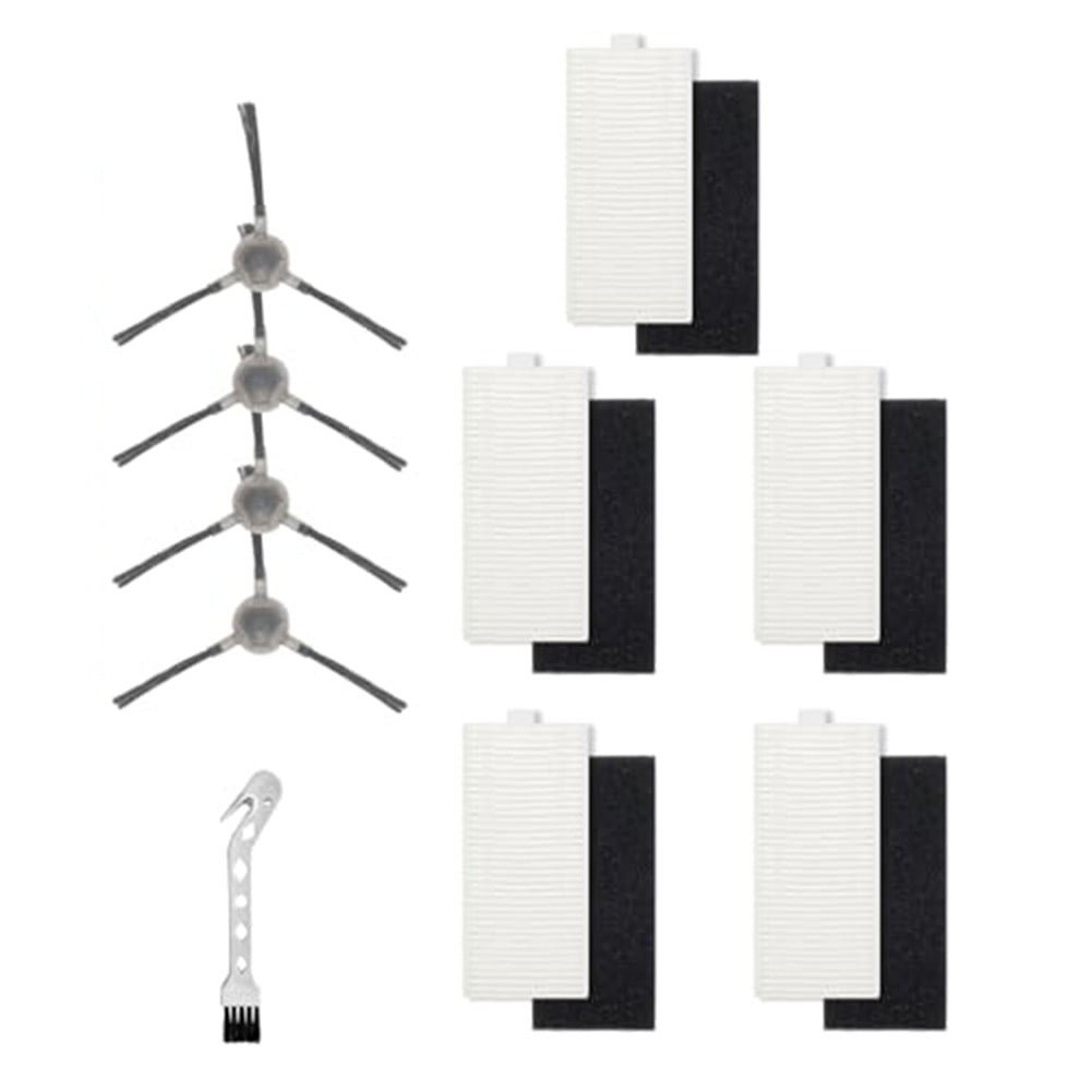 5pcs Filters With 4pcs Side Brush For Lefant M1/M2 Pro Robot Vacuum Cleaner Cleaning Brush Replacement V1189-LWWAL-20260327-04779