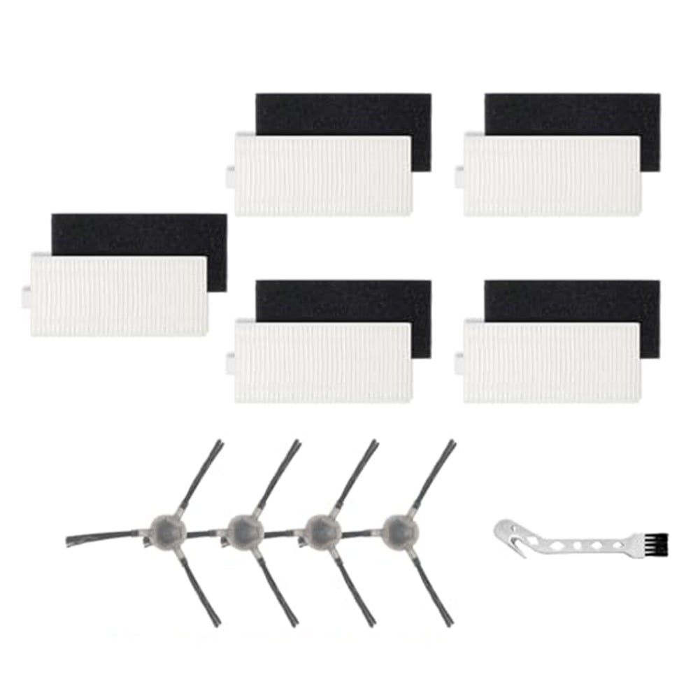 5pcs Filters With 4pcs Side Brush For Lefant M1/M2 Pro Robot Vacuum Cleaner Cleaning Brush Replacement V1189-LWWAL-20260327-04779