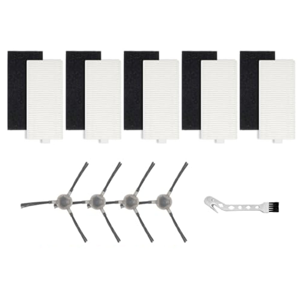 5pcs Filters With 4pcs Side Brush For Lefant M1/M2 Pro Robot Vacuum Cleaner Cleaning Brush Replacement V1189-LWWAL-20260327-04779