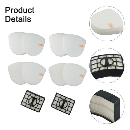 Replacement Filter Set for Shark Upright Vacuums Featuring Compatibility with Various Models Including CU530 V1189-LWWAL-20260327-04823