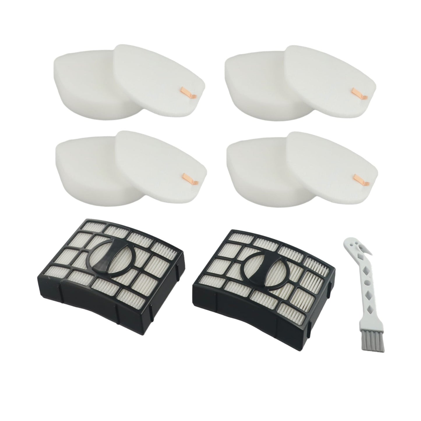 Replacement Filter Set for Shark Upright Vacuums Featuring Compatibility with Various Models Including CU530 V1189-LWWAL-20260327-04823