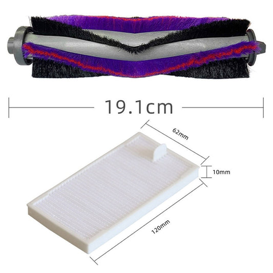 Main Roller Side Brush Filter Kit For M9 For Eureka E20 Plus For VCR S10 Plus Vacuum Replacement Accessories V1189-LWWAL-20260327-04848