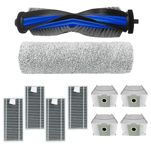 For Ecovacs For Deebot X9 Pro Robot Vacuum Filter Kit Includes Main Brush and 4 Dust Bags for Superior V1189-LWWAL-20260327-04854