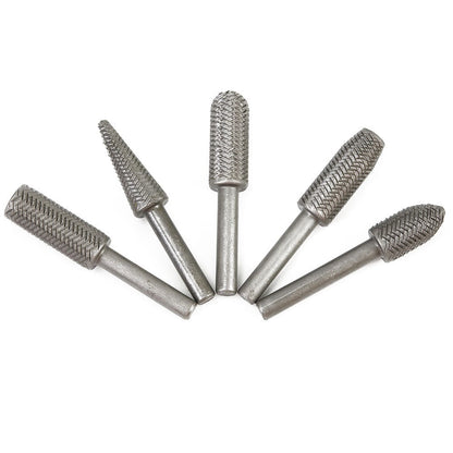 5Pcs Metal Cutter Drill Bits Rotary Files Bit Rasp Tungsten Carbide Burr Milling Cutter Drill Bit Set For V1189-LWWAL-20260327-04934